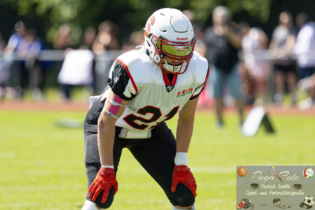 GFLW 1: German Football League Women 1: Rodgau Pioneers Ladies - Stuttgart Scorpions Sisters, 07.06.2026 | Stella Elisa Martin (Stuttgart Scorpions Sisters #21), Freisteller, Portrait / Porträt, Rodgau Pioneers Ladies - Stuttgart Scorpions Sisters, Rodgau, Maingau-Energie-Stadion "Am Weichsee", 7.6.2026 - Realisiert mit Pictrs.com