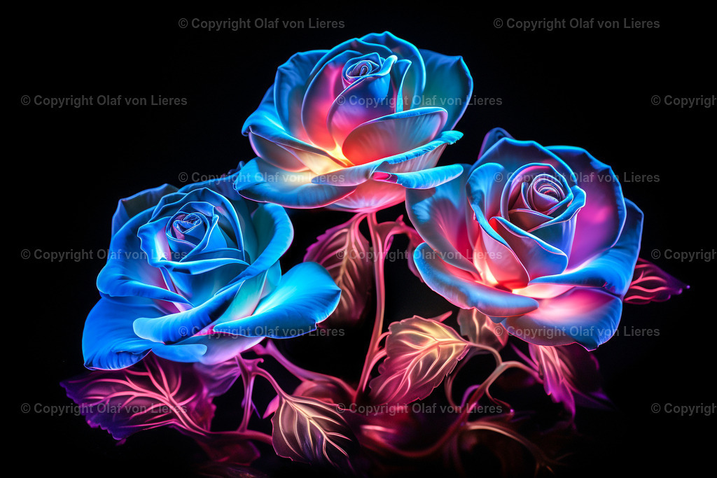 leuchtende Rodenblüten | Rosen farbenfrohe