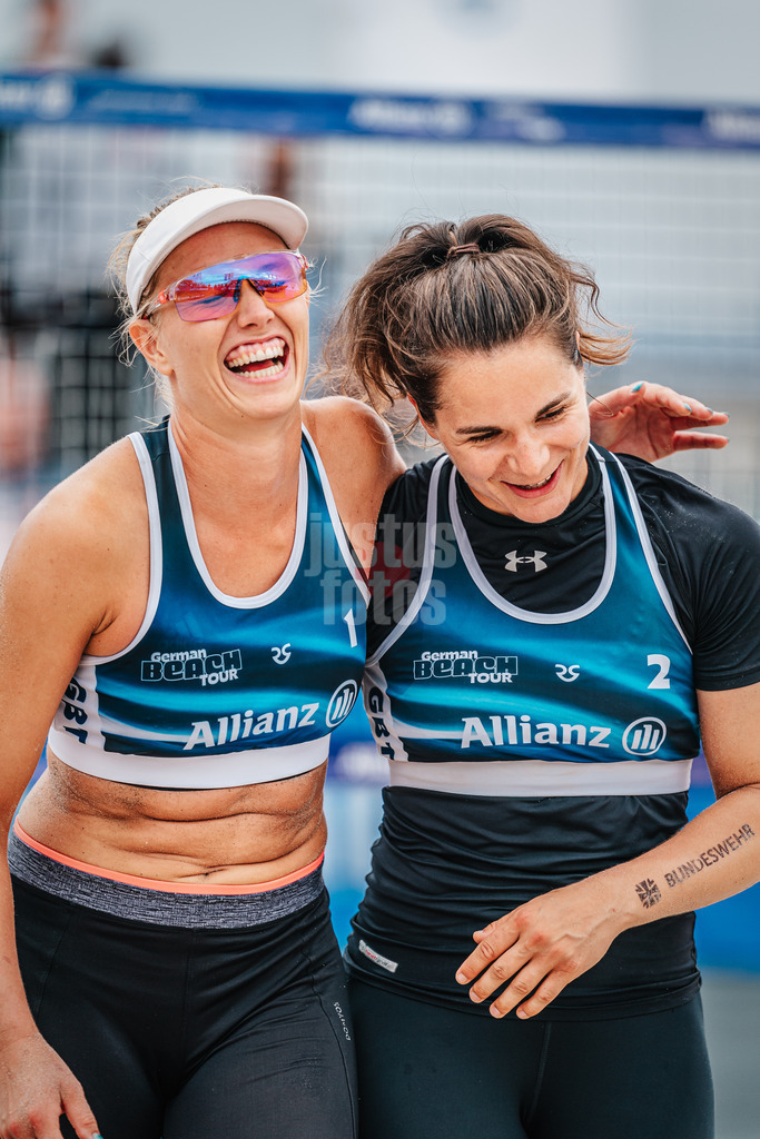 Beachvolleyball | Frauen | Allianz German Beach Tour 2024 | Tourstop Kühlungsborn 2 | 17.08.2024 | v.l. Chenoa Christ und Anna-Lena Grüne
