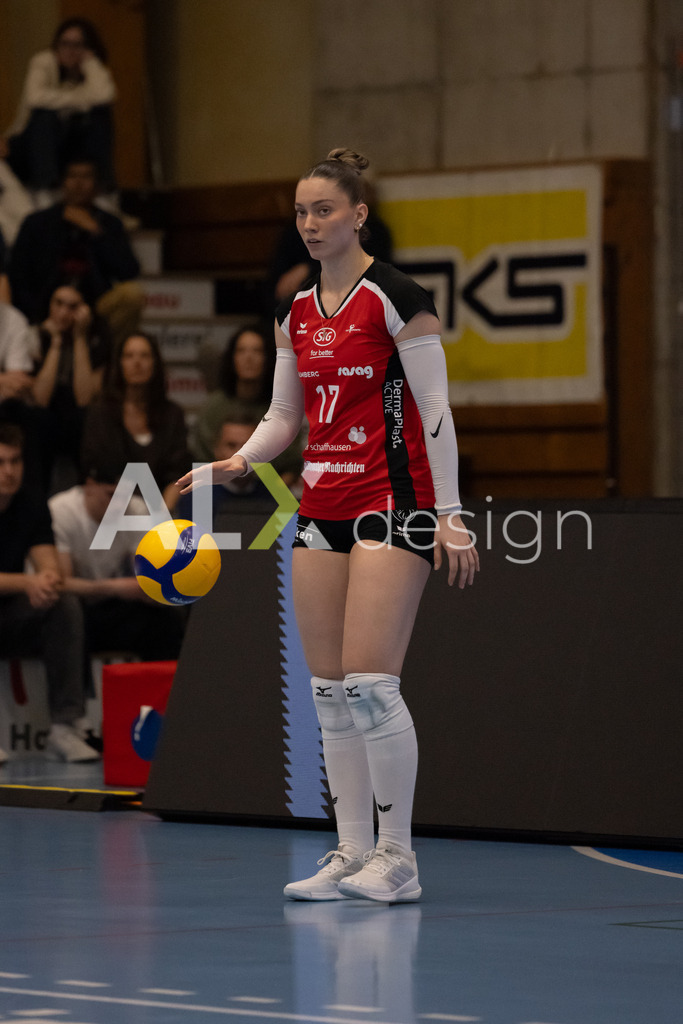 Volleyball I Frauen I Saison 2025-2026 I Volleyball NLA | Women I 1/2 Finals I  VC Kanti Schaffhausen - Sm'Aesch Pfeffingen I 22.03.2026 | 17 Leana Zuvic (CH) (VC Kanti Schaffhausen) - Aussen - Realisiert mit Pictrs.com