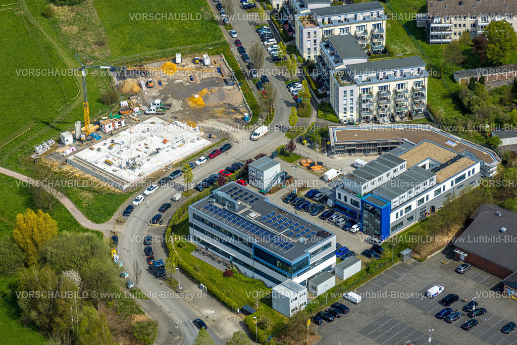Witten230402288 | Luftbild, Dr. Spang Ingenieurgesellschaft für Bauwesen, Geologie und Umwelttechnik mbH Firmengelände, Rosi-Wolfstein-Straße, Baustelle mit Neubau, Annen, Witten, Ruhrgebiet, Nordrhein-Westfalen, Deutschland