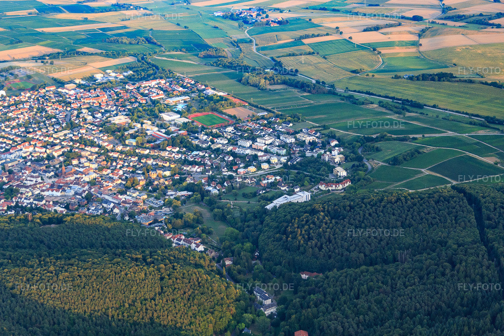 Luftbild: Stadtansicht aus Westen in Bad Bergzabern im Bundesland Rheinland-Pfalz in Deutschland. Foto: IMG_084209.jpg vom 29.08.2015 durch Werner Riehm/FLY-FOTO.de