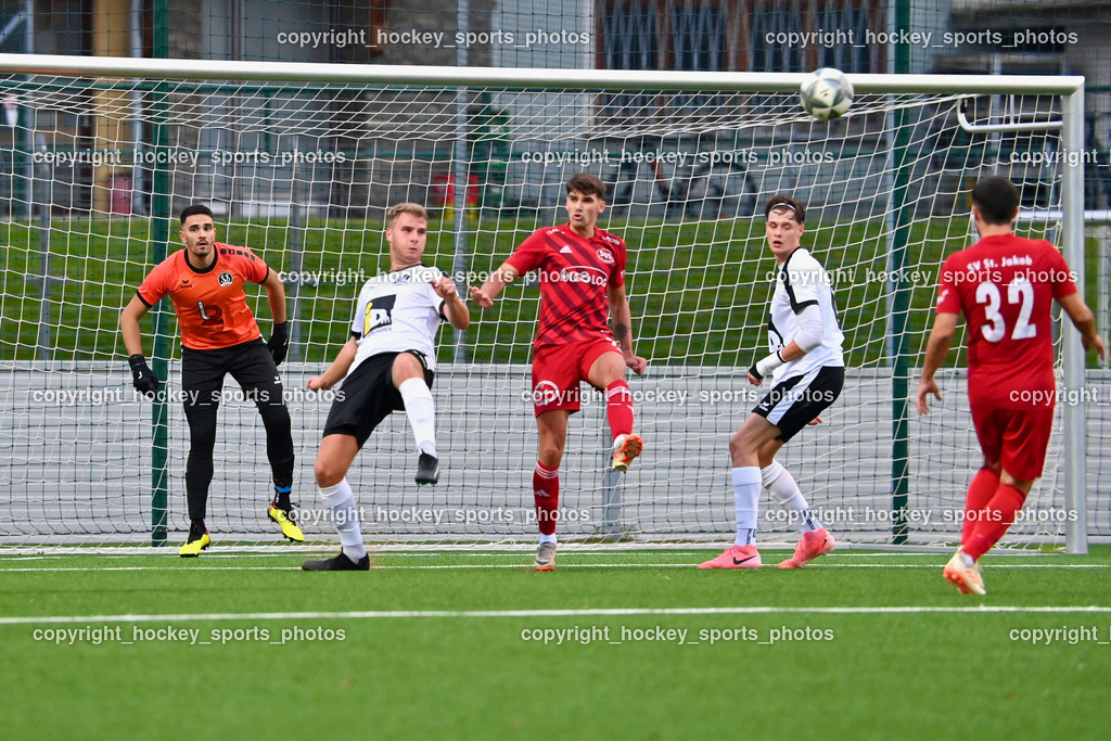 SV Spittal 1921 vs. SV St. Jakob  | #1 Marko Soldo SV Spittal, #4 Thomas Walker SV Spittal, #6 Tristan Brükk SV Spittal, #19 Matic Ahacic St.JakobSV Spittal 1921 vs. SV St. Jakob , SV Spittal 1921 vs. SV St. Jakob  am 20.09.2024 in Spittal an der Drau (Goldeck Stadion), Austria, (Photo by Bernd Stefan)