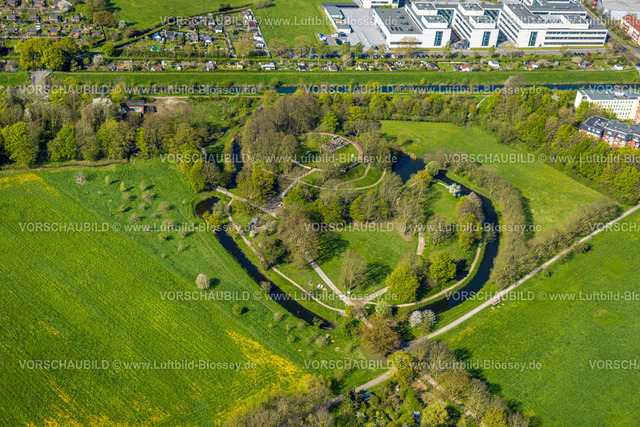 Hamm230400077 | Luftbild, Burghügel Mark, Uentrop, Hamm, Ruhrgebiet, Nordrhein-Westfalen, Deutschland