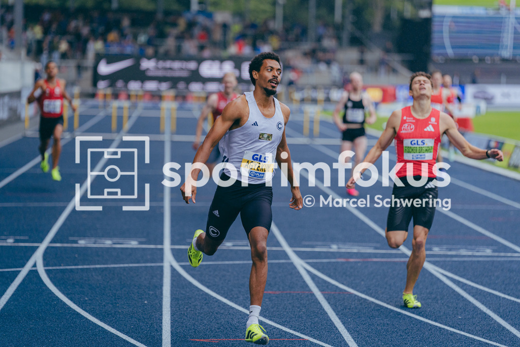 Deutsche Meisterschaften der Frauen und Männer 2026 | Emil Agyekum, SCC Berlin, 400 Meter Hürden, Finale, Deutsche Meisterschaften der Frauen und Männer 2026, Lohrheidestadion Bochum-Wattenscheid, 26.07.2026 - Realisiert mit Pictrs.com