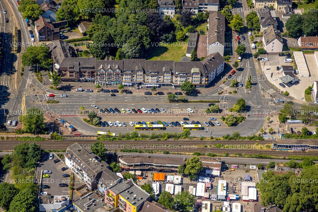 Essen230702847 | Luftbild, Bahnhof Borbeck und Busbahnhof, Borbeck-Mitte, Essen, Ruhrgebiet, Nordrhein-Westfalen, Deutschland