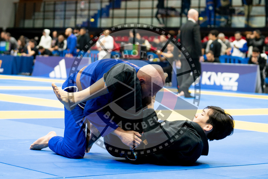 20240124PBB00070 | Fighters compete during the second day of the IBJJF European Championship in Paris, France, on January 24, 2024.