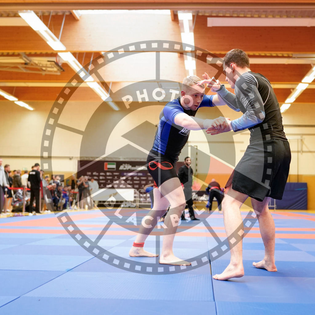 20240203PBB08491 | Fighters compete during the Brazilian Jiu-Jitsu Championship of the AJP Tour in Maintal by Frankfurt am Main, Germany, on February 2, 2024.