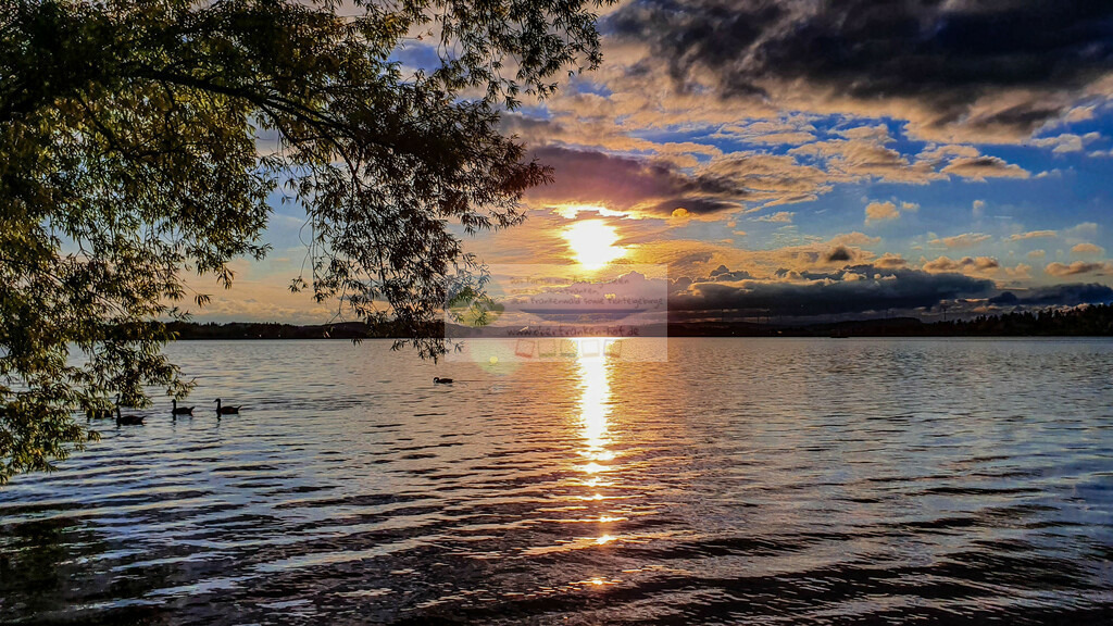 Sonnenuntergang am Förmitzspeicher | Impressionen rund um Hochfranken - Frankenwald - Fichtelgebirge - Realisiert mit Pictrs.com