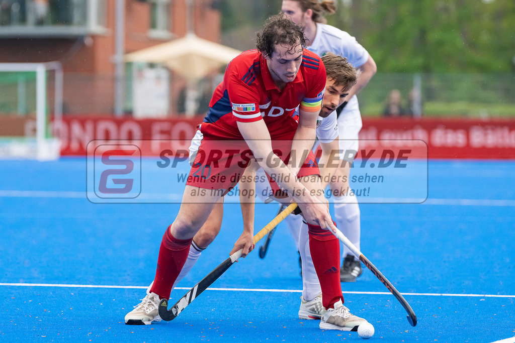HK_20230422_107178 | 1. Bundesliga Herren Crefelder HTC - Düsseldorfer HC am 22.4.2023 Krefelder HTC ( CHTC ), Krefeld , Schütze Fabio ( Düsseldorfer HC #20 )
