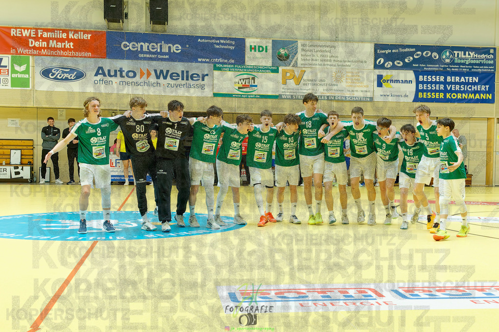 mJC-Regionalliga, Halbfinale Hessenmeisterschaft; HSG Dutenhofen/Münchholzhausen - TSV Pfungstadt | mJC-Regionalliga, Halbfinale Hessenmeisterschaft; HSG Dutenhofen/Münchholzhausen - TSV Pfungstadt am 15.03.2025 in Münchholzhausen (Sporthalle Münchholzhausen)Photo © 2025 - Jörg Heinrich - Realisiert mit Pictrs.com