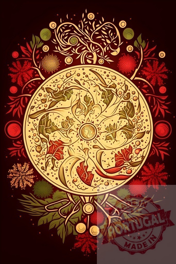 Mandala tree of life folk art illustration nature | Stylized tree of life mandala representing nature, growth, and connection - Realized with Pictrs.com