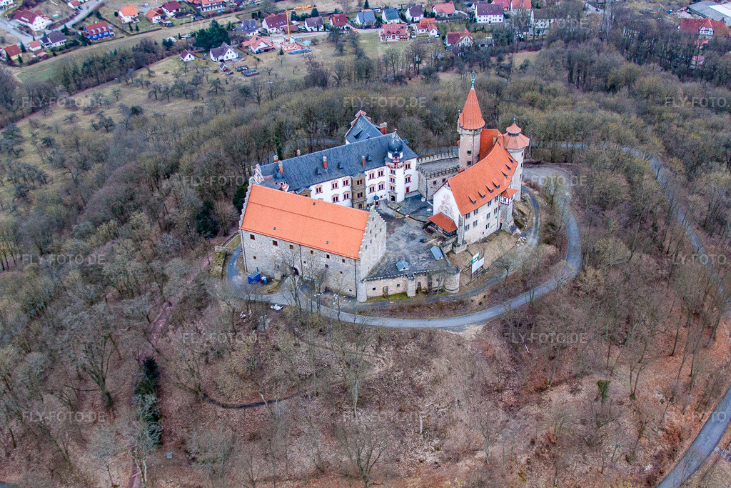 Luftbild: Veste Heldburg in Heldburg im Bundesland Thüringen in Deutschland. Foto: IMG_56144.jpg vom 06.04.2013 durch Werner Riehm/FLY-FOTO.de