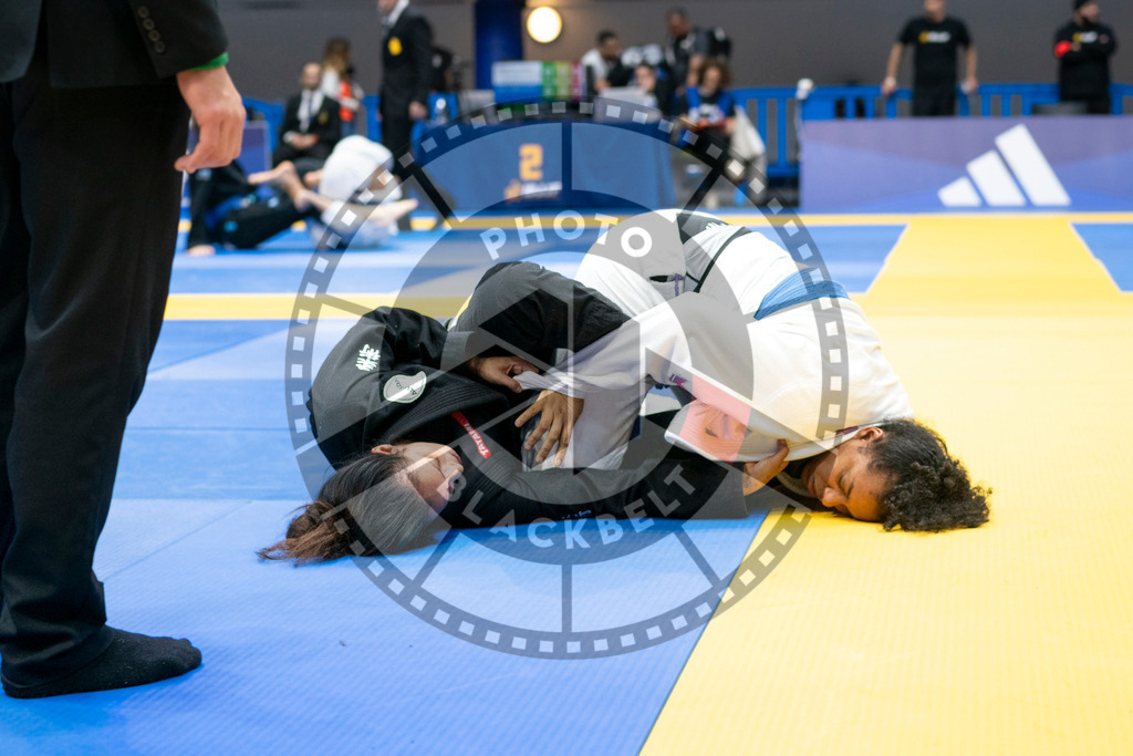 20240121PBB6899 | Fighters compete during the second day of the IBJJF European Championship in Paris, France, on January 21, 2024.