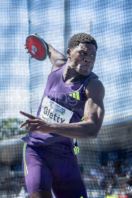 Multisport Event; Ratingen, 28.06.2026 | RATINGEN, GERMANY - JUNE 28, 2026 : Makenson Gletty (FRA / France) competing in the discus throw during the Multisport Event at Stadion Ratingen on June 28, 2026 in Ratingen, Germany.