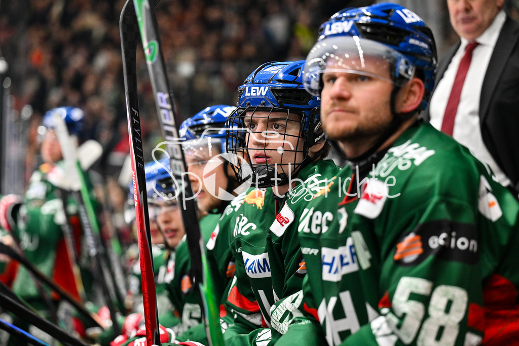 Augsburger Panther - Grizzlys Wolfsburg | AUGSBURG, GERMANY - 15. MARCH: im Bild Liron PELLIZZARI (Augsburger Panther 60) auf der Bank während dem Match zwischen den Augsburger Panthern und den Grizzlys Wolfsburg am 52. Spieltag der Penny DEL im Curt Frenzel Stadion