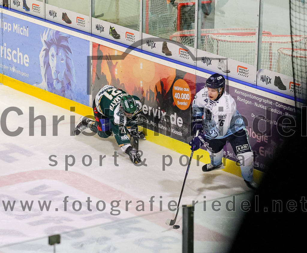 2026-01-06_046_TSV_Erding_gegen_EV_Lindau_Islanders | Erding, Deutschland, 06.01.2026:Eishockey, Oberliga Süd 2025 / 2026, 35. Spieltag, TSV Erding gegen EV Lindau Islanders, Endergebnis: 2:5Erik Modlmayr (Erding Gladiators, #21)Foto: Christian Riedel / fotografie-riedel.net