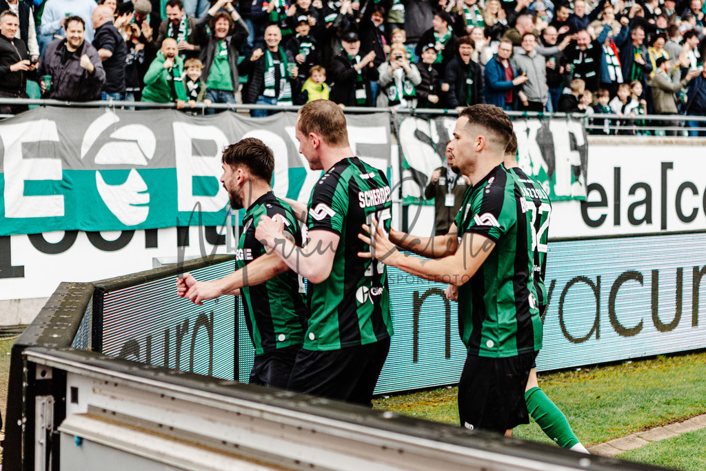 3. Liga, Saison 2023/24, 31. Spieltag: SC Preußen Münster - Dynamo Dresden | Münster, 30.03.2024: 3. Liga, 31. Spieltag, SC Preußen Münster gegen Dynamo Dresden im LVM-Preußenstadion in Münster. Foto: sportfotografie.ms | Markus Paletta - Realisiert mit Pictrs.com