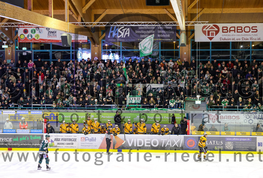2026-02-27_053_TSV_Erding_gegen_EV_Fuessen | Erding, Deutschland, 27.02.2026:Eishockey, Oberliga Süd 2025 / 2026, 51. Spieltag, TSV Erding gegen EV Füssen, Endergebnis: 2:4Foto: Christian Riedel / fotografie-riedel.net