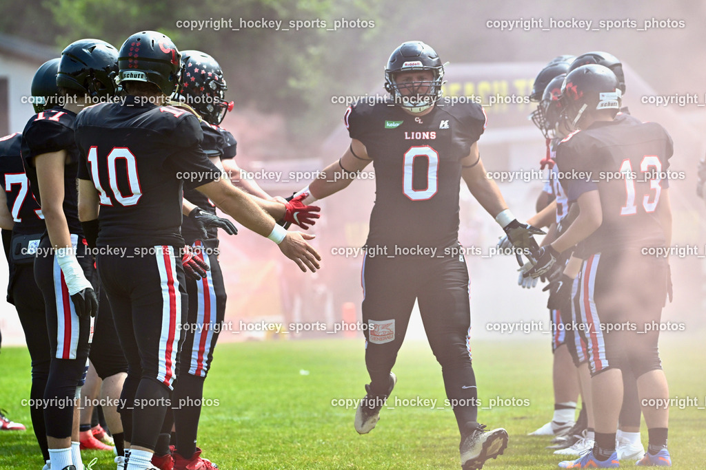 Carinthian Lions vs. Cineplexx Blue Devils | #0 Neubauer Johannes Carinthian Lion, Carinthian Lions vs. Cineplexx Blue Devils, Carinthian Lions vs. Cineplexx Blue Devils am 09.06.2025 in Klagenfurt (ASV Sportplatz), Austria, (Photo by Bernd Stefan)