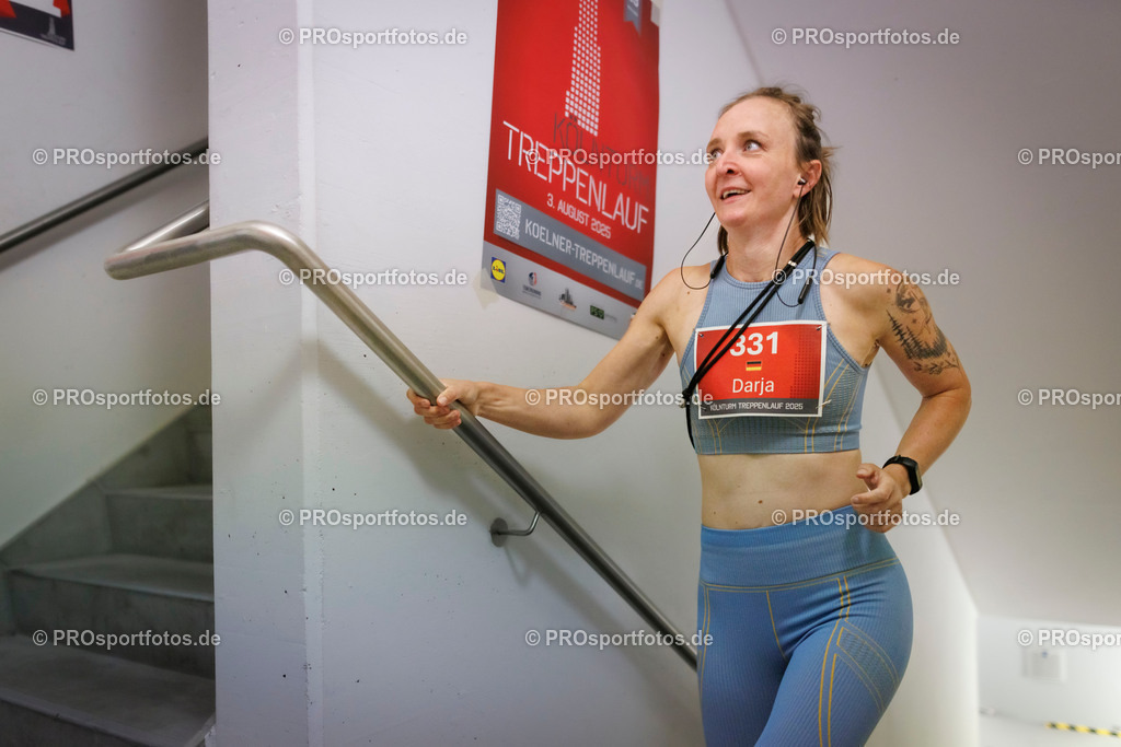 KölnTurm Treppenlauf; Köln, 03.08.2025 | Impressionen vom KölnTurm Treppenlauf am 03.08.2025 in Köln (Nordrhein-Westfalen). 