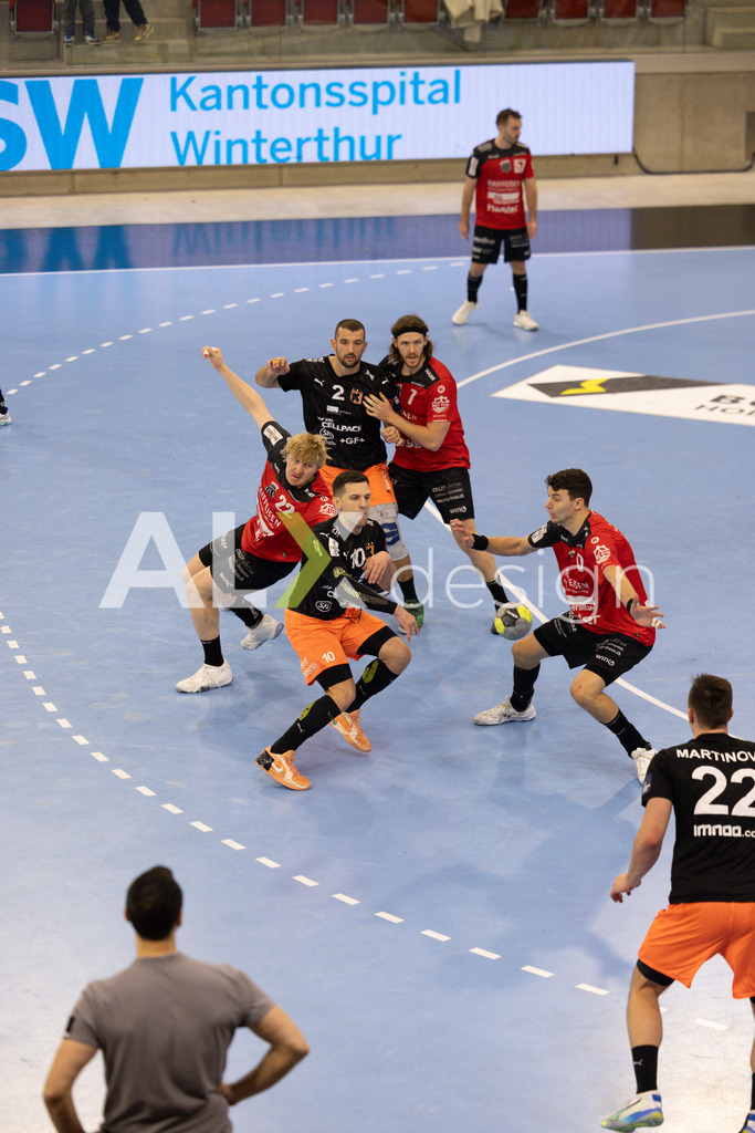 Handballen I Herren I Saison 2025-2026 I Quickline Handball League 2026 | Men I 18. Spieltag I Pfade Winterthur - Kadetten Schaffhausen I 20.12.2025 | 10 Josip Perić (Kadetten Schaffhausen) - Rückraum mitte - Realisiert mit Pictrs.com