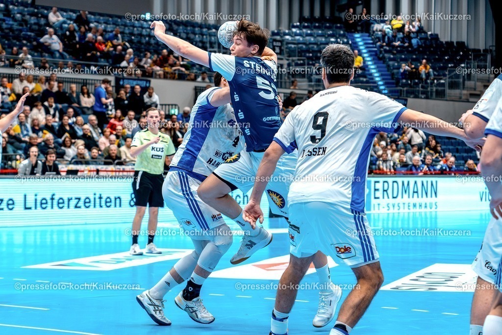 xKKUx30112501012 | 30.11.2025, xKKUx, Handball, HBL, Bergischer HC - HSV Hamburg, Mitsubishi Electric HALLE Düsseldorf, Soeren Steinhaus (BHC #53) 