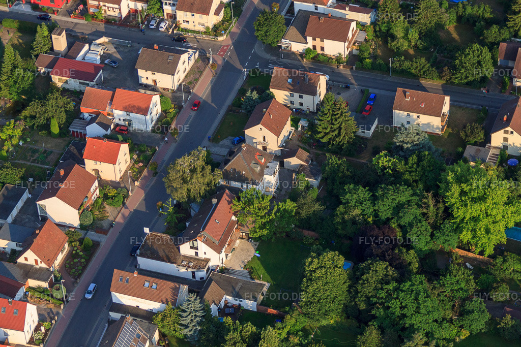 Luftbild: Vom-Stein-Straße im Ortsteil Dannstadt in Dannstadt-Schauernheim im Bundesland Rheinland-Pfalz in Deutschland. Foto: IMG_68989.jpg vom 24.06.2014 durch Werner Riehm/FLY-FOTO.deAuflösung des Originals: 4752 x 3168 px