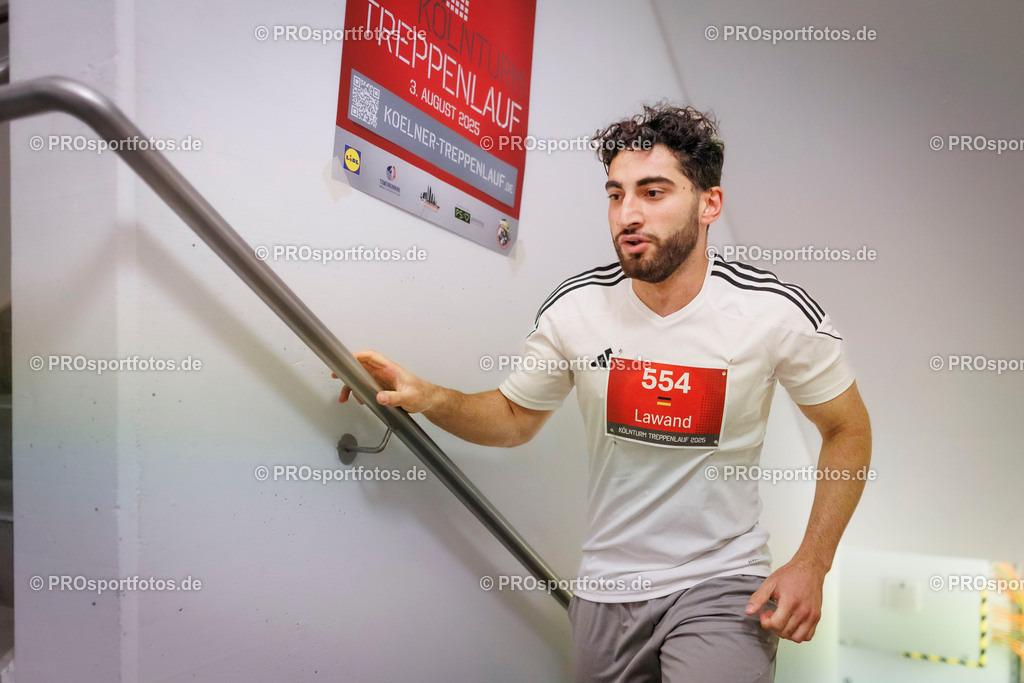 KölnTurm Treppenlauf; Köln, 03.08.2025 | Impressionen vom KölnTurm Treppenlauf am 03.08.2025 in Köln (Nordrhein-Westfalen). 