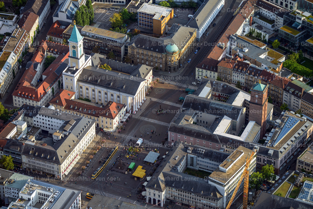 3292463 | Stadtkirche und Marktplatz, Karlsruhe