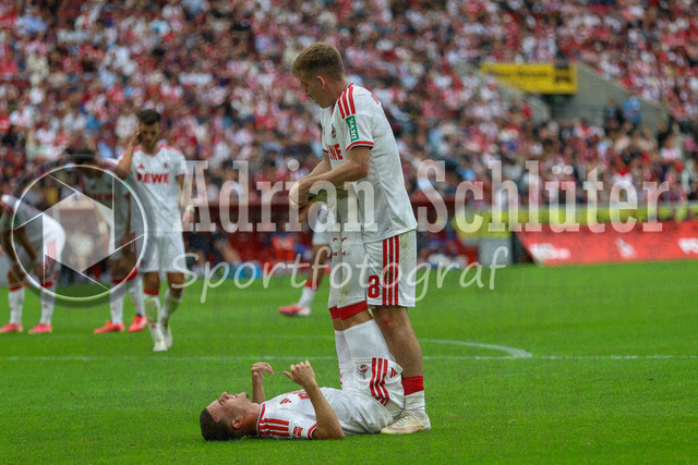 29.08.2026, GER, Fussball, Herren, Bundesliga , 1. Bundesliga, Saison 2026/2027, 1. FC Köln - TSG 1899 Hoffenheim | Said El Mala (KOE) liegt verletzt am Boden