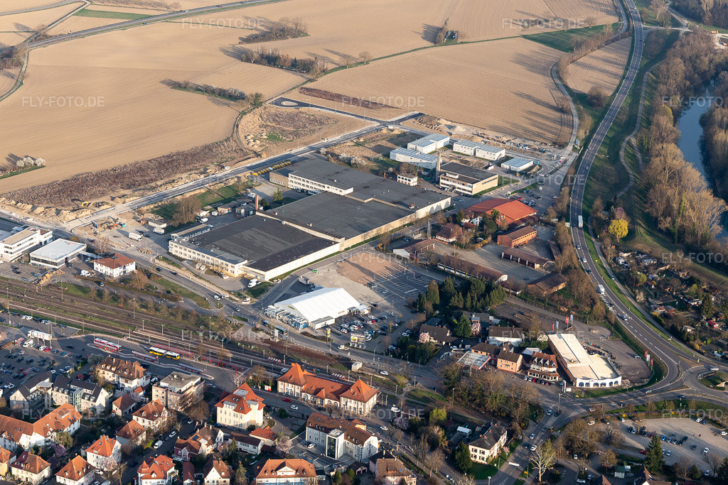 Luftbild: Compass Energiesyteme in Breisach am Rhein im Bundesland Baden-Württemberg in Deutschland. Foto: IMG_113179.jpg vom 22.03.2019 durch Werner Riehm/FLY-FOTO.de