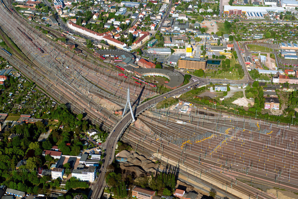 3802943 | Hauptbahnhof, Rangierbahnhof und Gleisanlagen, Halle-Saale