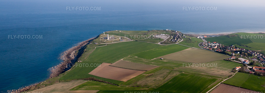 Aerial view: French Channel coast Cap Le Gris Nez in Lille in Nord-Pas-de-Calais Picardy in Audinghen in the state Pas de Calais, France.Photo: IMG_40195-Bearbeitet.jpg taken on 04/18/2011 by Werner Riehm/FLY-FOTO.comResolution of the original: 8340 x 2937 px