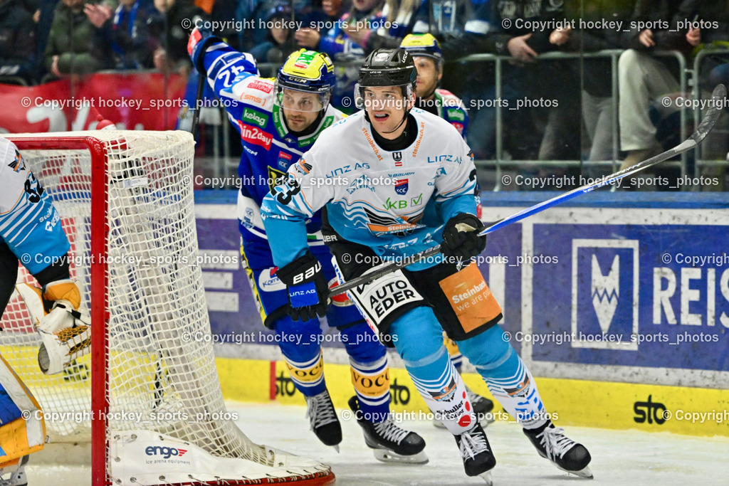 EC IDM Wärmepumpen VSV vs. Steinbach Black Wings Linz | #23 Patrick Söllinger Black Wings Linz, #42 Alex Wall EC VSV, EC IDM Wärmepumpen VSV vs. Steinbach Black Wings Linz, EC IDM Wärmepumpen VSV vs. Steinbach Black Wings Linz am 23.01.2026 in Villach (Stadthalle Villach), Austria, (Photo by Bernd Stefan)