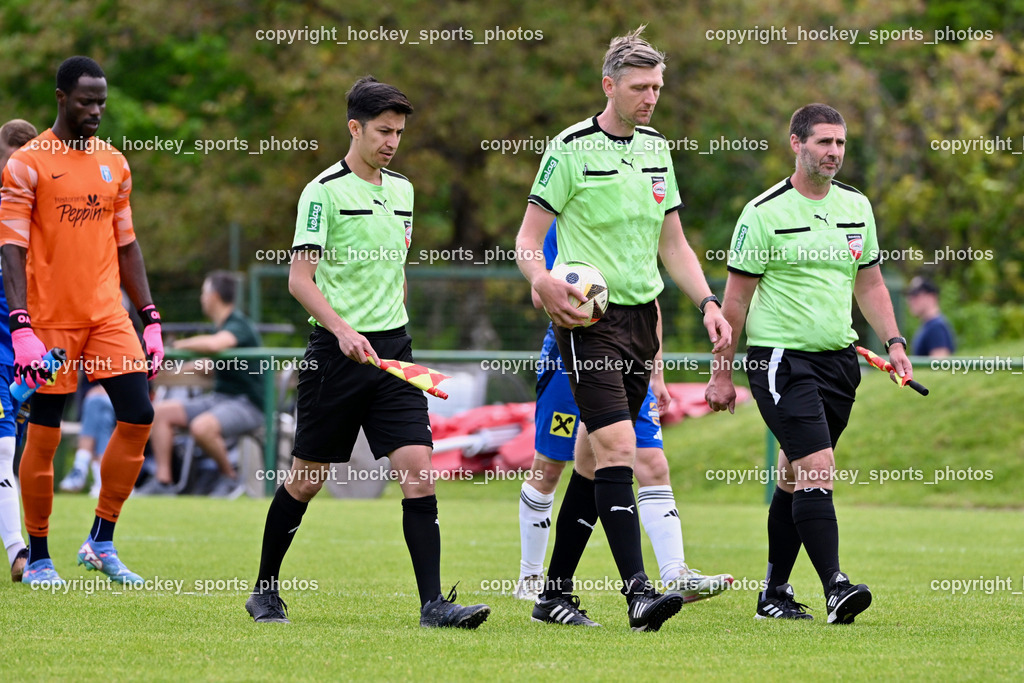 FC Faakersee vs. URC Thal Assling | #99 Ayotunde Ezekiel Ikuepamitan URC Thal Assling, Farid Khademi Referee, Martin Begusch Referee, Peter Heiss Referee, FC Faakersee vs. URC Thal Assling, FC Faakersee vs. URC Thal Assling am 04.05.2025 in Finkenstein (Sportplatz Finkenstein), Austria, (Photo by Bernd Stefan)