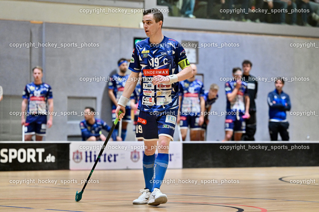 KAC Floorball vs. VSV Unihockey | #19 Philipp Seiser VSV Unihockey, KAC Floorball vs. VSV Unihockey, KAC Floorball vs. VSV Unihockey am 21.03.2026 in Klagenfurt (Ballspielhalle Waidmannsdorf), Austria, (Photo by Bernd Stefan)