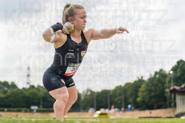 Para Heimspiel 7.0; Leverkusen, 18.07.2026 | LEVERKUSEN, GERMANY - JULY 18, 2026 : Lara Baars (NED/VfB Stuttgart 1893) competing in the shot put during the Para Heimspiel 7.0 at Fritz Jacobi Sports Complex on July 18, 2026 in Leverkusen, Germany.