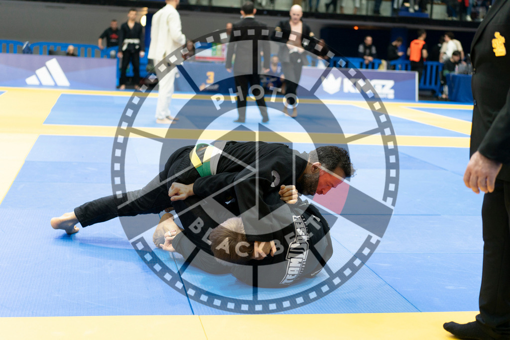 20240119PBB2854 | Fighters compete during the IBJJF European Championship in Paris, France, on January 19, 2024.