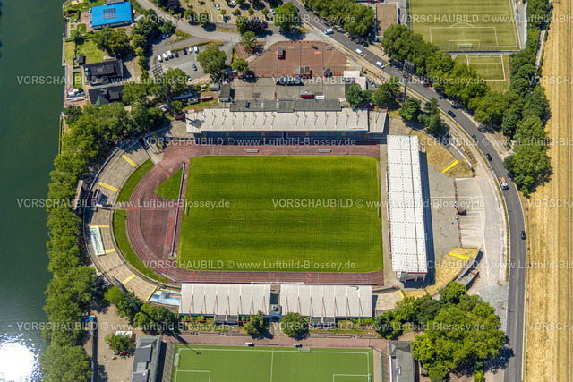 Oberhausen230705405 | Luftbild, Stadion Niederrhein des SC Rot-Weiß Oberhausen, Buschhausen, Oberhausen, Ruhrgebiet, Nordrhein-Westfalen, Deutschland