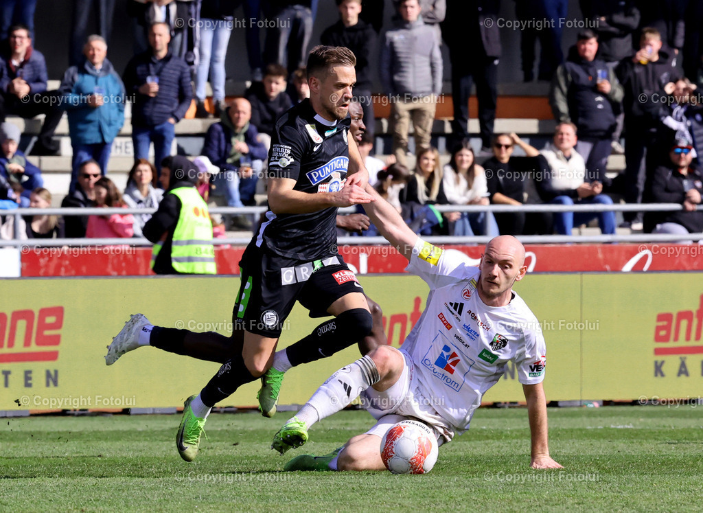 A_LUI_300325-12 | SPORT FUSSBALL ADMIRAL BUNDESLIAG RZ PELLETS WAC-SK STURM GRAZ  30.03.2025 IM BILD : NICOLAS WIMMER  (WAC) UND TOMI HORVAT (SKSTURM)´FOTO:FOTOLUI/MW