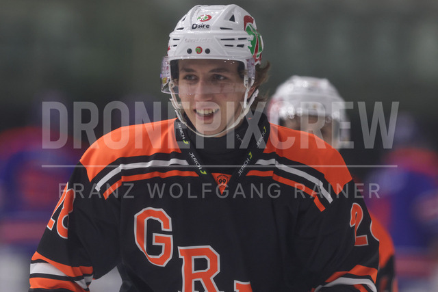 ICE Hockey League: Moser Medical Graz 99ers vs HC TIWAG Innsbruck – Die Haie | Graz, Austria,31.Jan.26 - ICE HOCKEY - ICE Hockey League, Graz 99ers vs HC Innsbruck. The image shows Moosbrugger Lenz (99ers).