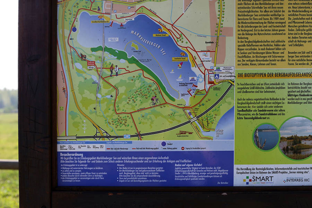 Foto: Leipzig - Markkleeberger See - Informationstafel | Das Team hinter BILDLEXIKON LEIPZIG bündelt historische wie aktuelle Informationen über die Stadt Leipzig in Text und Bild auf einer Plattform und stellt diese der interessierten Öffentlichkeit zur Verfügung.
