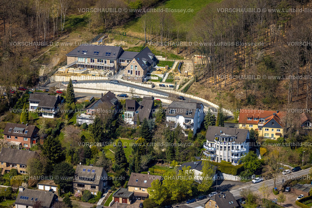 Herdecke220401680 | Luftbild, Baustelle und Neubau für einen Waldorfkindergarten am Bergweg, Westende, Herdecke, Ruhrgebiet, Nordrhein-Westfalen, Deutschland