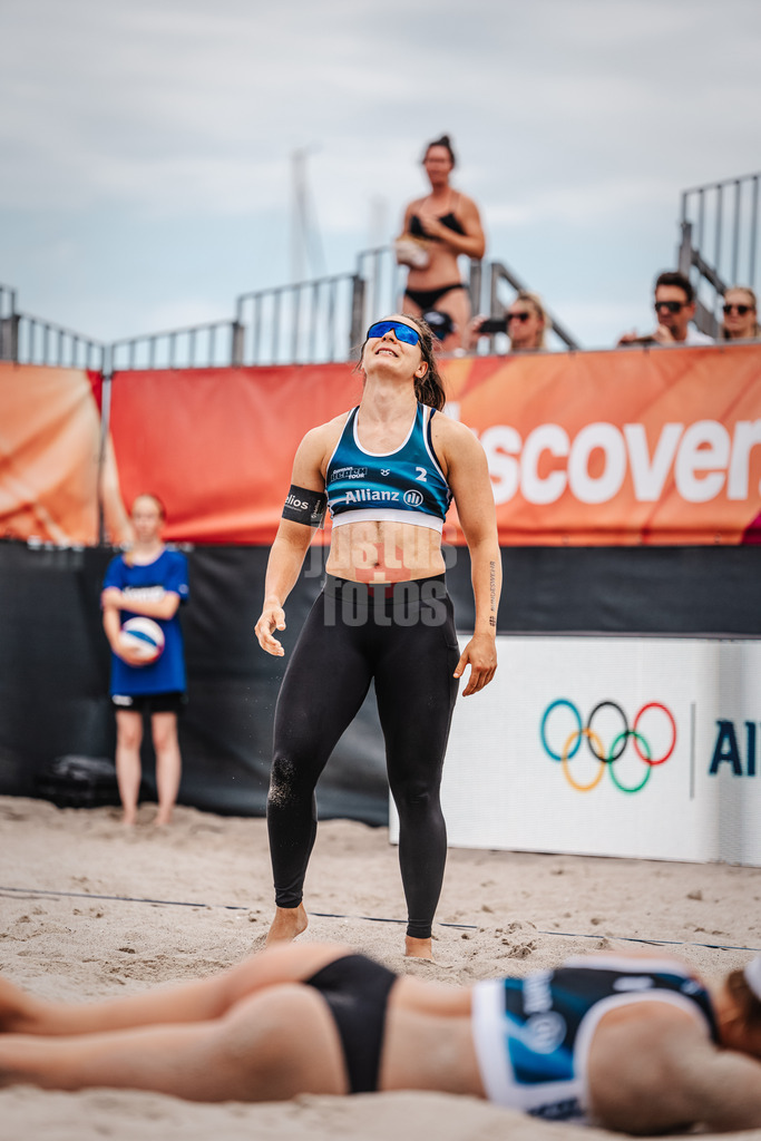 Beachvolleyball | Frauen | Allianz German Beach Tour 2024 | Tourstop Kühlungsborn 2 | 17.08.2024 | Anna-Lena Grüne ärgert sich