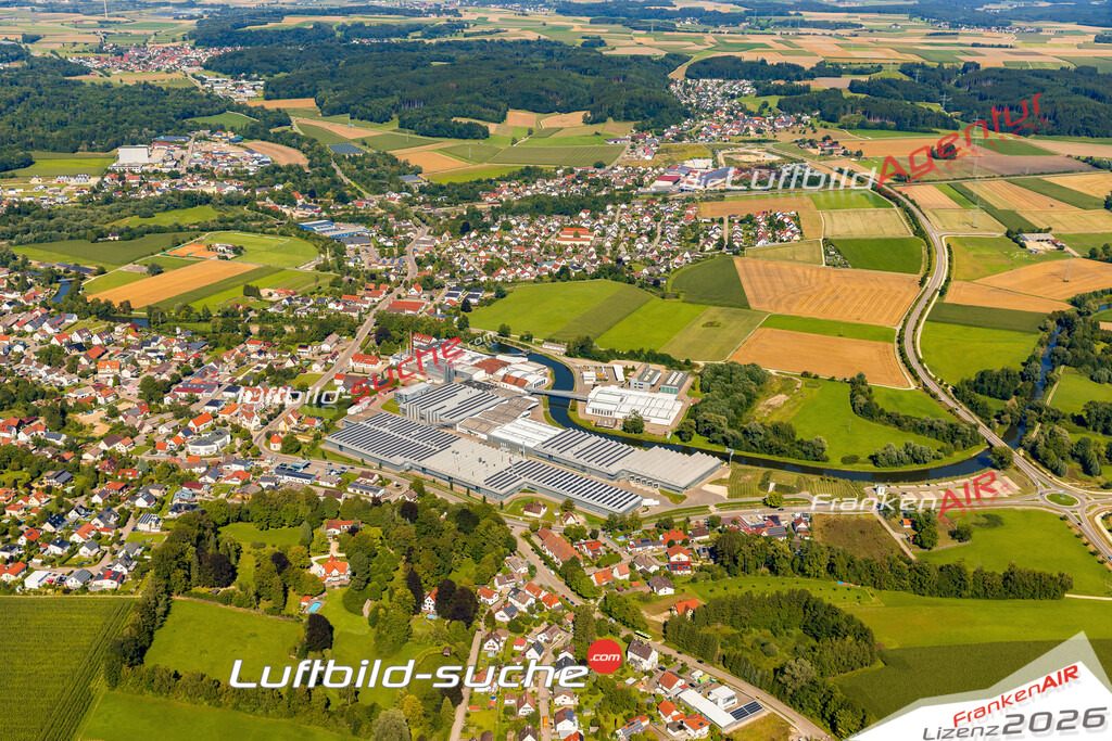 Luftaufnahme von  Offingen - Die Luftaufnahme wurde 2025 vom UL-Flugzeug heraus erstellt ( keine Drohne ) - Hochauflösende Luftaufnahme - für professionelle Ausdrucke geeignet. Die Geschenkidee !Mit Lizenz und Bildrechte bestellbar
