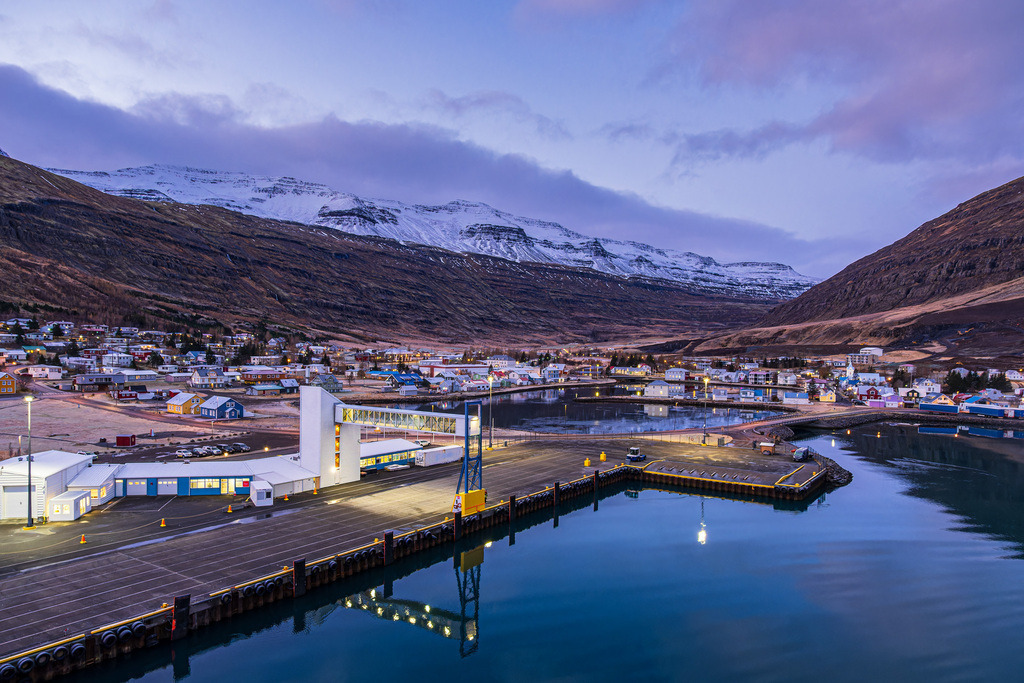 Die Stadt Seyðisfjörður im Osten von Island | Die Stadt Seyðisfjörður im Osten von Island.