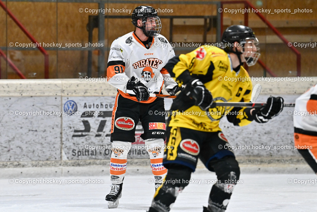 EC Spittal Hornets vs. USC Piraten Velden 7.2.2024 | #91 Bergmann Jonathan