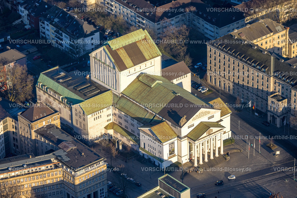 Duisburg241202500 | Luftbild, Stadttheater Duisburger Philharmoniker, Altstadt, Duisburg, Ruhrgebiet, Nordrhein-Westfalen, Deutschland