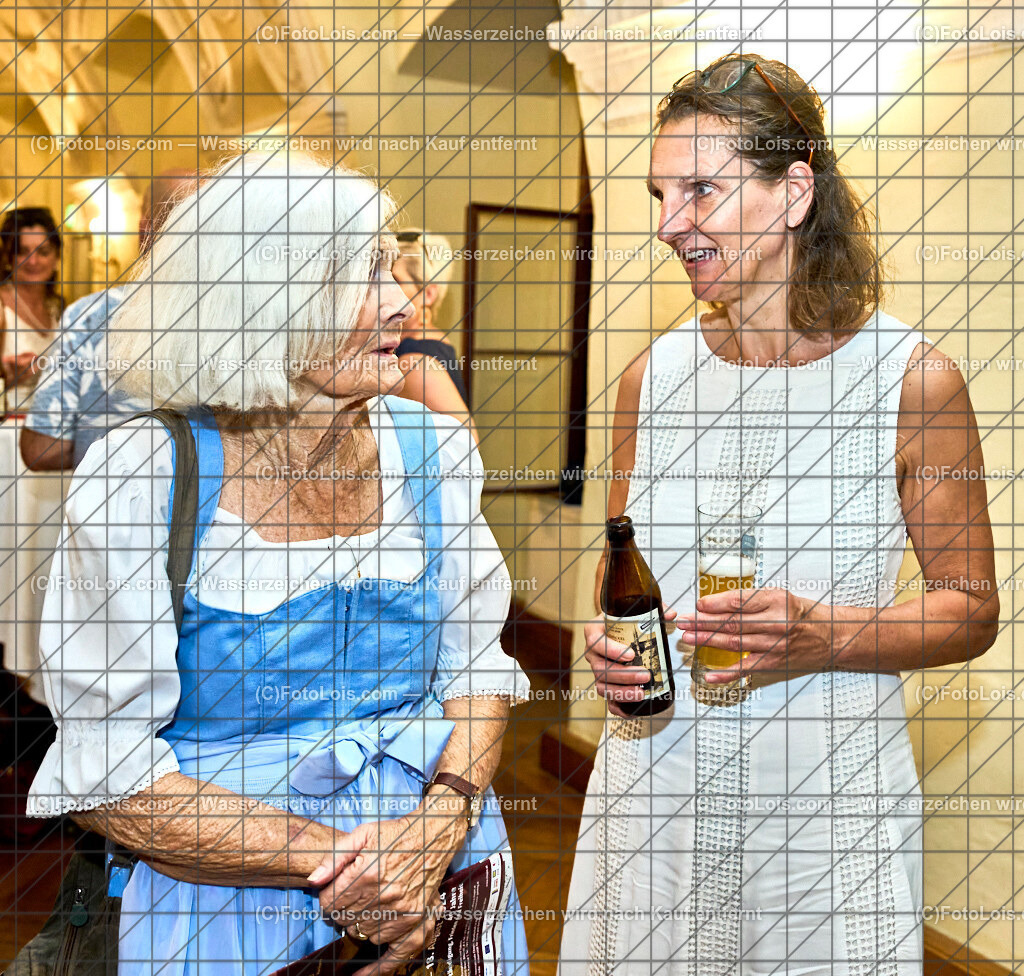 ALP8795_XXXX-Chopin-Festival_Empfang_Hildebrand-Bruckner | (C)FotoLois.com, Alois Spandl. XXXX. Chopin-Festival in der Kartause Gaming, Empfang im Prälatensaal nach dem Eröffnujngskonzert, Fr 16. August 2024.